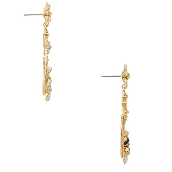 KATE SPADE • Dazzling Daisies Bee Statement Hoop Earrings - Picture 3 of 5